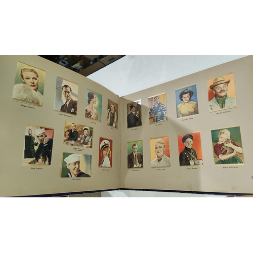 143 - Six movie star cigarette card albums, c. 1930's:  Believable Film Stars; International Film Stars; F... 