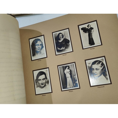 143 - Six movie star cigarette card albums, c. 1930's:  Believable Film Stars; International Film Stars; F... 