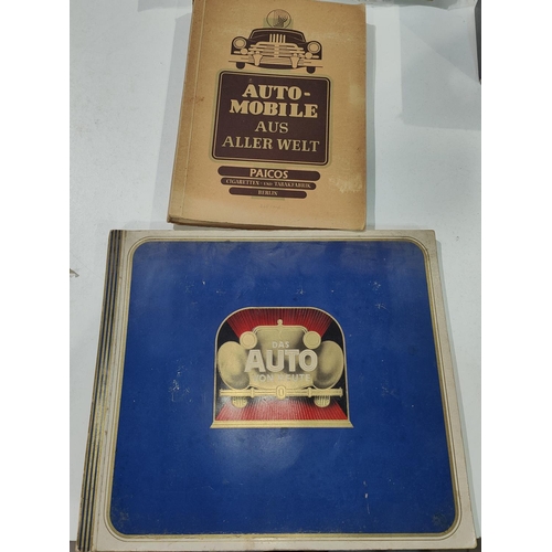 150 - Two German auto related cigarette card albums:  Automobile Aus Aller Welt Paicos & Das Auto... 