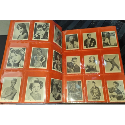 154 - An album of 1920's Girls' Cinema postcards; Picture Show 1933 blotter and folder; cards; Woman's Wee... 