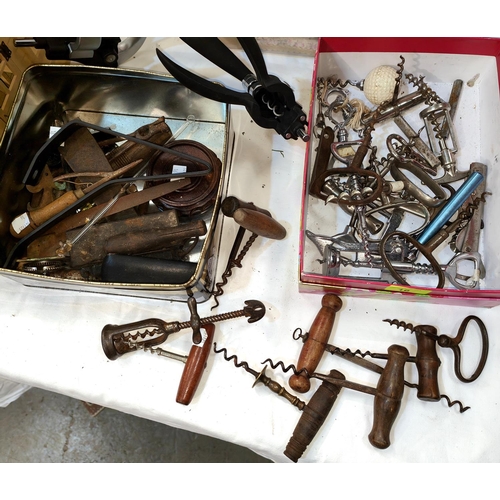 16 - A selection of corkscrews; etc.