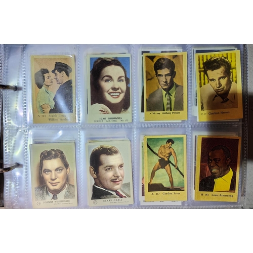 162D - An album of early 20th century film star cigarette cards, not complete sets, over 500