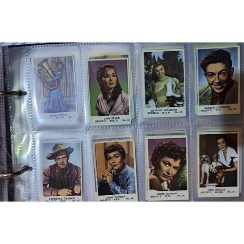 162D - An album of early 20th century film star cigarette cards, not complete sets, over 500