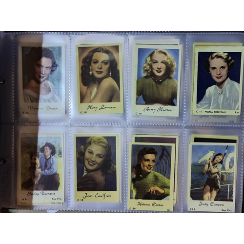 162D - An album of early 20th century film star cigarette cards, not complete sets, over 500