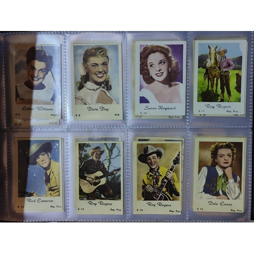 162D - An album of early 20th century film star cigarette cards, not complete sets, over 500