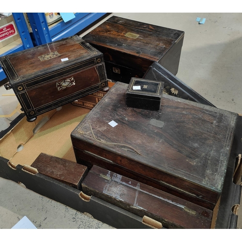 19 - A selection of 19th century boxes