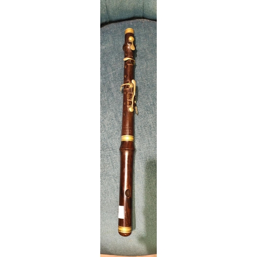 97C - A 19th century Hawkes & Sons band flute