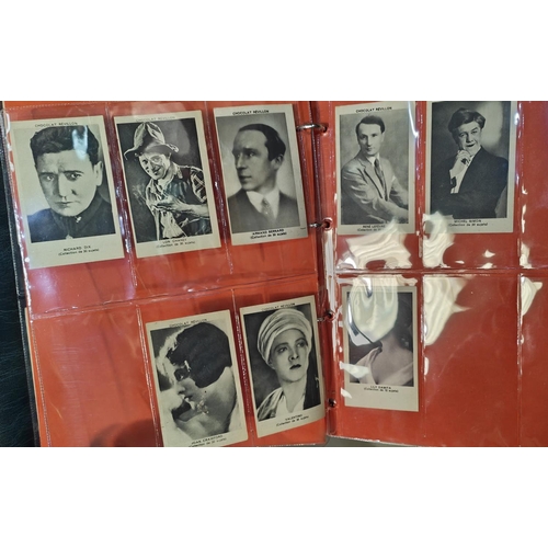 158 - An album of early 20th century and later film and entertainment cards:  C.W.S. Preserves; Satin... 