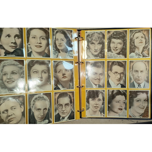 169A - Cigarette Cards: Three albums of cards, German Conrad Langaard Stars cards, Famous Film stars, Boys ... 