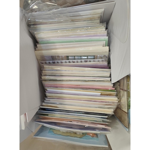 47 - A selection of premade cards; card toppers; stamps; card making magazines; adhesives; scissor; heat ... 