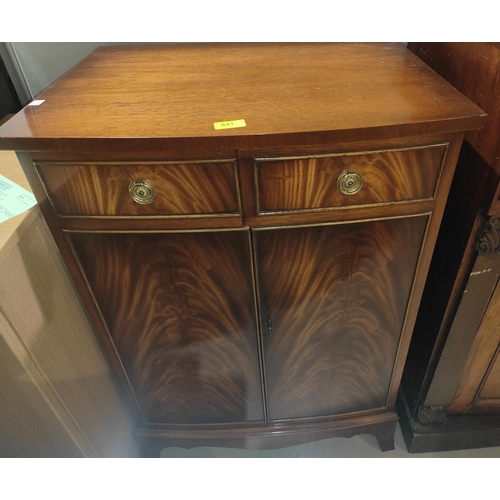 841 - A 'Reprodux' side cabinet with double doors and hinged top