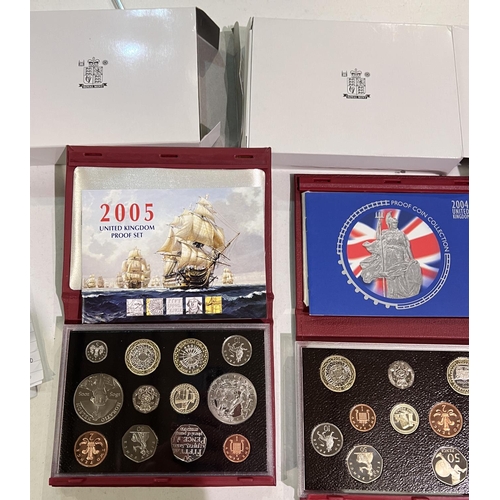 359 - GB proof coin sets: 2003-6 (4)