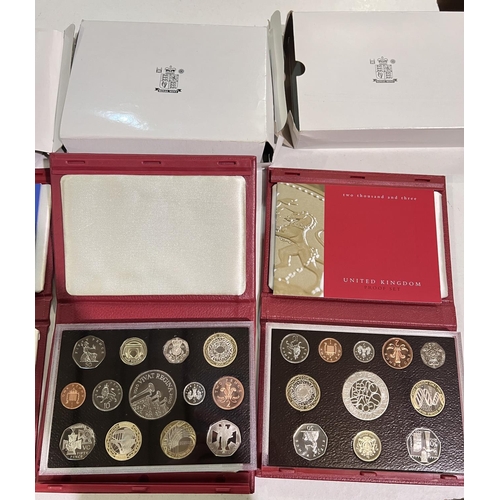 359 - GB proof coin sets: 2003-6 (4)