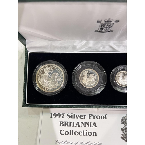 362 - United Kingdom 1997 Silver Proof Britannia Collection, cased 