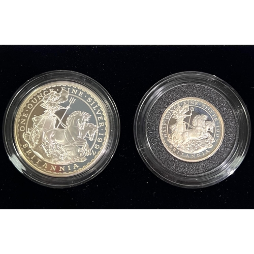 362 - United Kingdom 1997 Silver Proof Britannia Collection, cased 