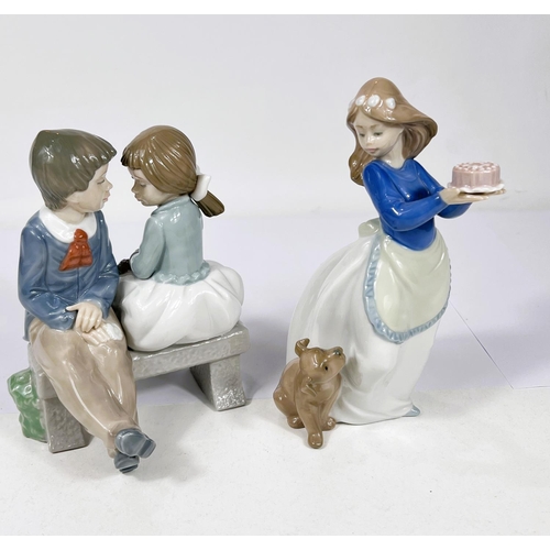 572C - Two Nao groups:  First love, boy & girl on beach & girl on bench with cake and dog