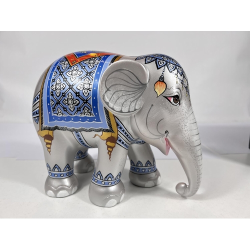 574E - Elephant Parade composition limited edition model:   Royal Elephant silver by Chakrit Choo... 