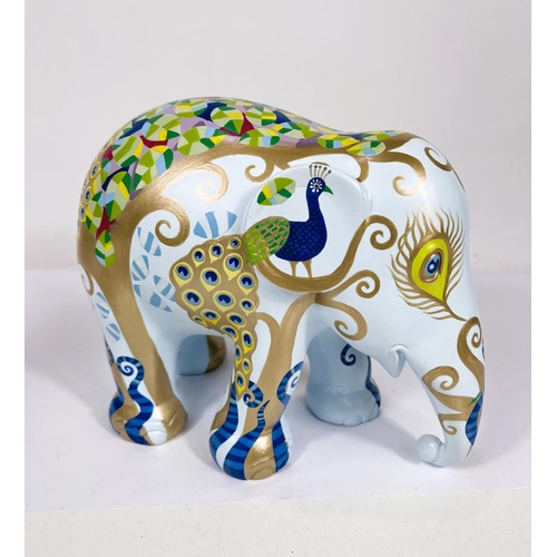 574F - Elephant Parade composition limited edition model:  Pavonia by Rebecca Sutherland, Singapore 20... 