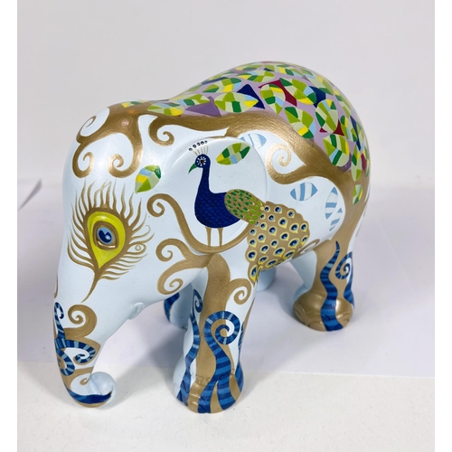 574F - Elephant Parade composition limited edition model:  Pavonia by Rebecca Sutherland, Singapore 20... 