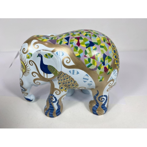 574F - Elephant Parade composition limited edition model:  Pavonia by Rebecca Sutherland, Singapore 20... 