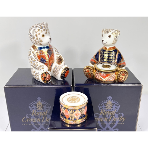 590 - Two Royal Crown Derby bears 