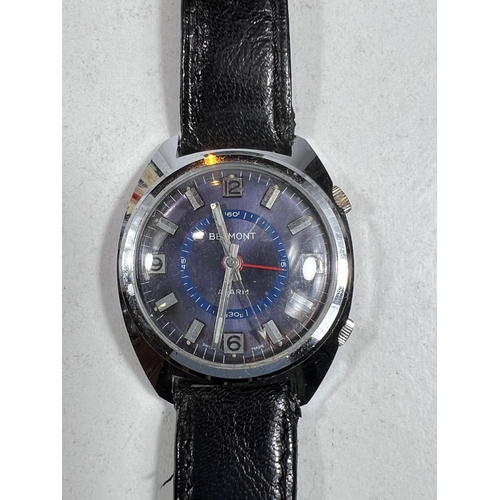 721 - A BELMONT gents wristwatch with ALARM c.1968