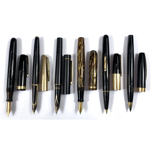 191A - A collection of six various fountain pens, various makes and models