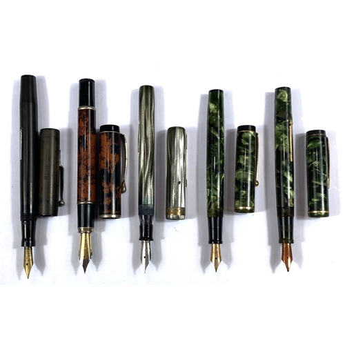 191C - Five fountain pens, various makes and models