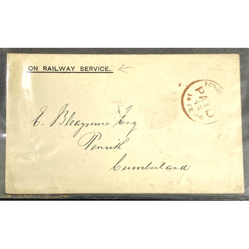 302 - GB: a collection of over 50 pre postage stamp and similar covers