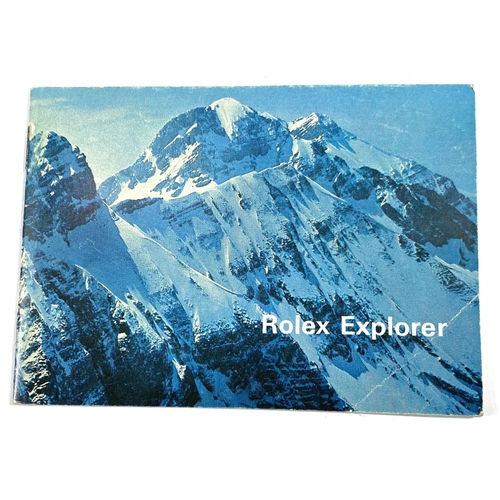 797A - A Rolex Explorer original 1970's booklet