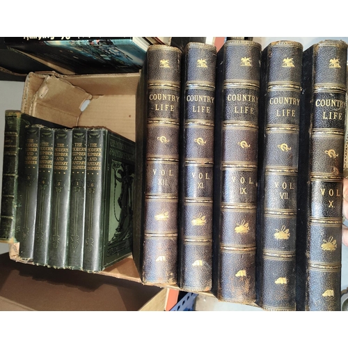 207 - COUNTRY LIFE vols VII, IX - XII, other books