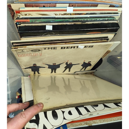 34 - A selection of LP records:  The Beatles Help & White Album; etc.