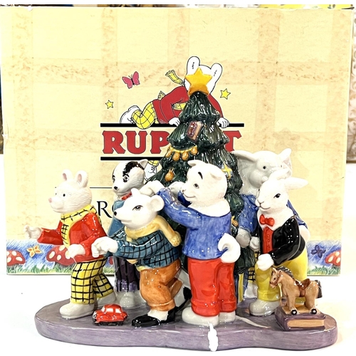 577C - A Royal Doulton Rupert limited edition group:  Christmas with Rupert, No 91, with certificate