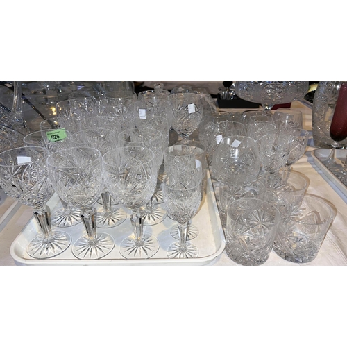 525 - A selection of Edinburgh Crystal cut drinking glasses