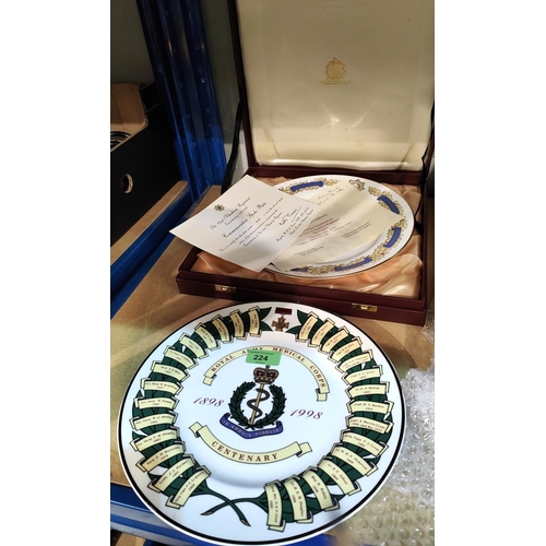 224 - Two military commemorative plates