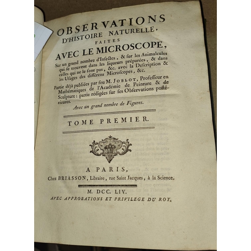 241 - JOBLOT (Louis) - Observations D'Histoire Naturelle, Faites Avec Le Microscope........, 2nd edition, ... 