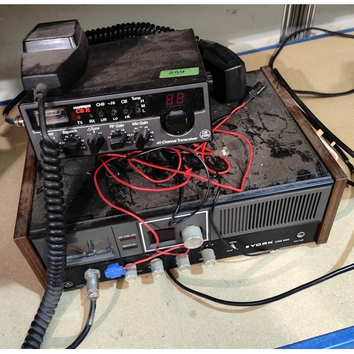 259 - A York CBS 869 radio and another Harrier CBX 27181