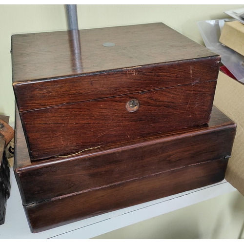 60 - A selection of various antique boxes for restoration