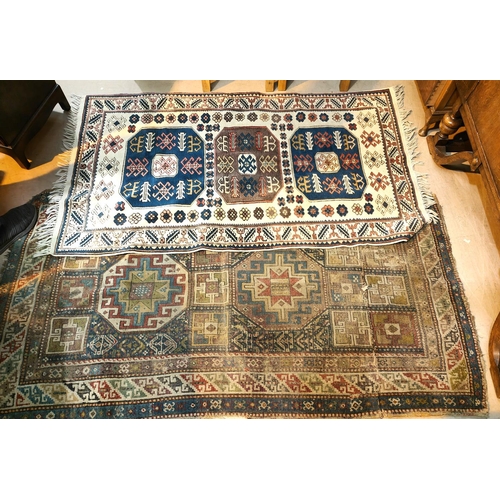 1013 - Two middle Eastern style rugs, one modern one earlier but a.f