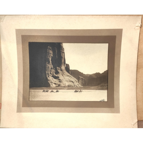 219 - EDWARD S. CURTIS (American 1868-1952) Canyon de Chelly, 1904, a photographic black and white print w... 