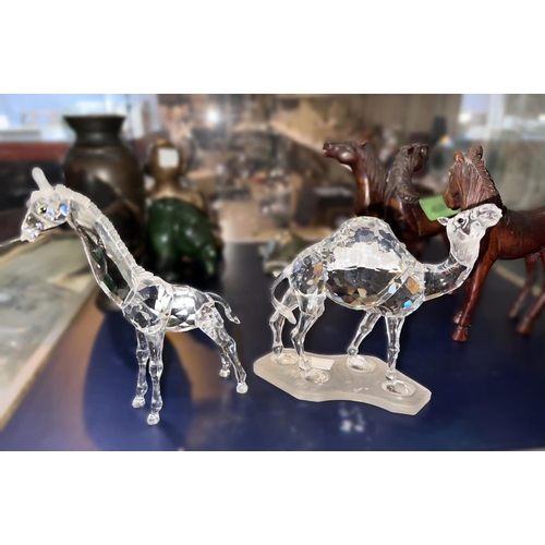 585 - A Swarovski Camel and a Swarovski Giraffe