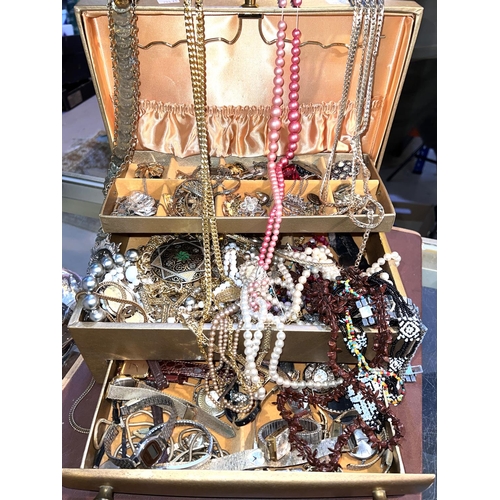 794B - A large collection of costume jewellery and watches 