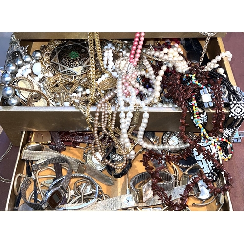 794B - A large collection of costume jewellery and watches 