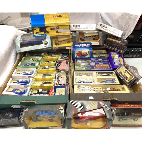 44 - A Large selection of vintage cars in original boxes:  Corgi; Lledo; etc.