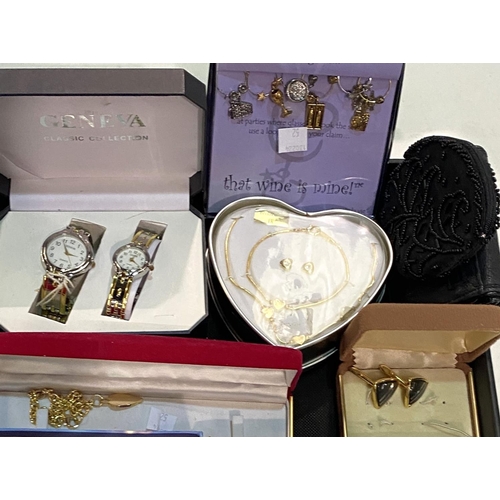 52 - A selection of boxed and loose giftware:  jewellery; watches; etc.