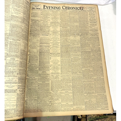 61 - Manchester Evening Chronicle, bound newspaper July-September 1923