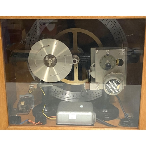 75 - A 1960's school bell timer in glass cabinet