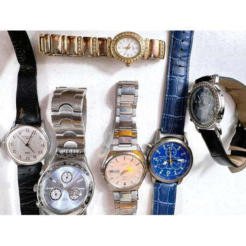 628 - A Seiko, Timex, Sekonda, Swatch and other various vintage and modern watches