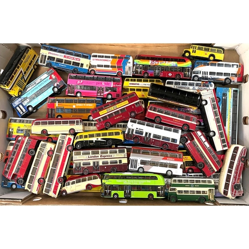 327 - A large collection of loose Diecast buses.