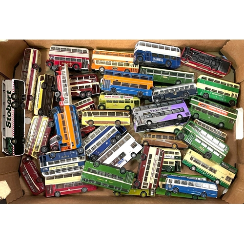 329 - A large collection of loose Diecast buses.